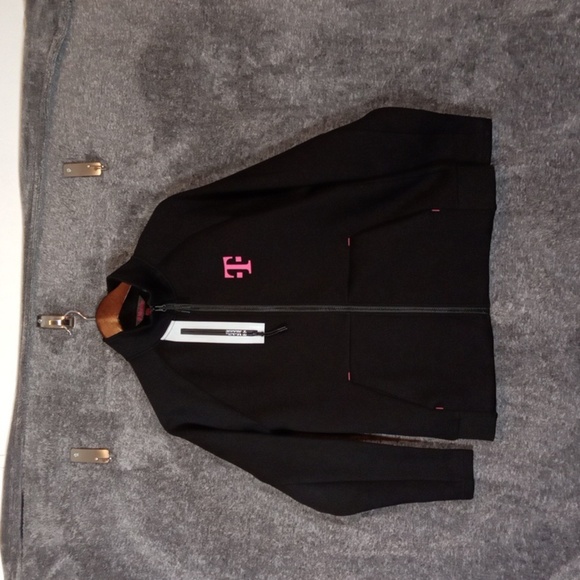 T-mobile Full Zip Employes Black Womens Jacket Long Sleeve Size Medium - Picture 2 of 10